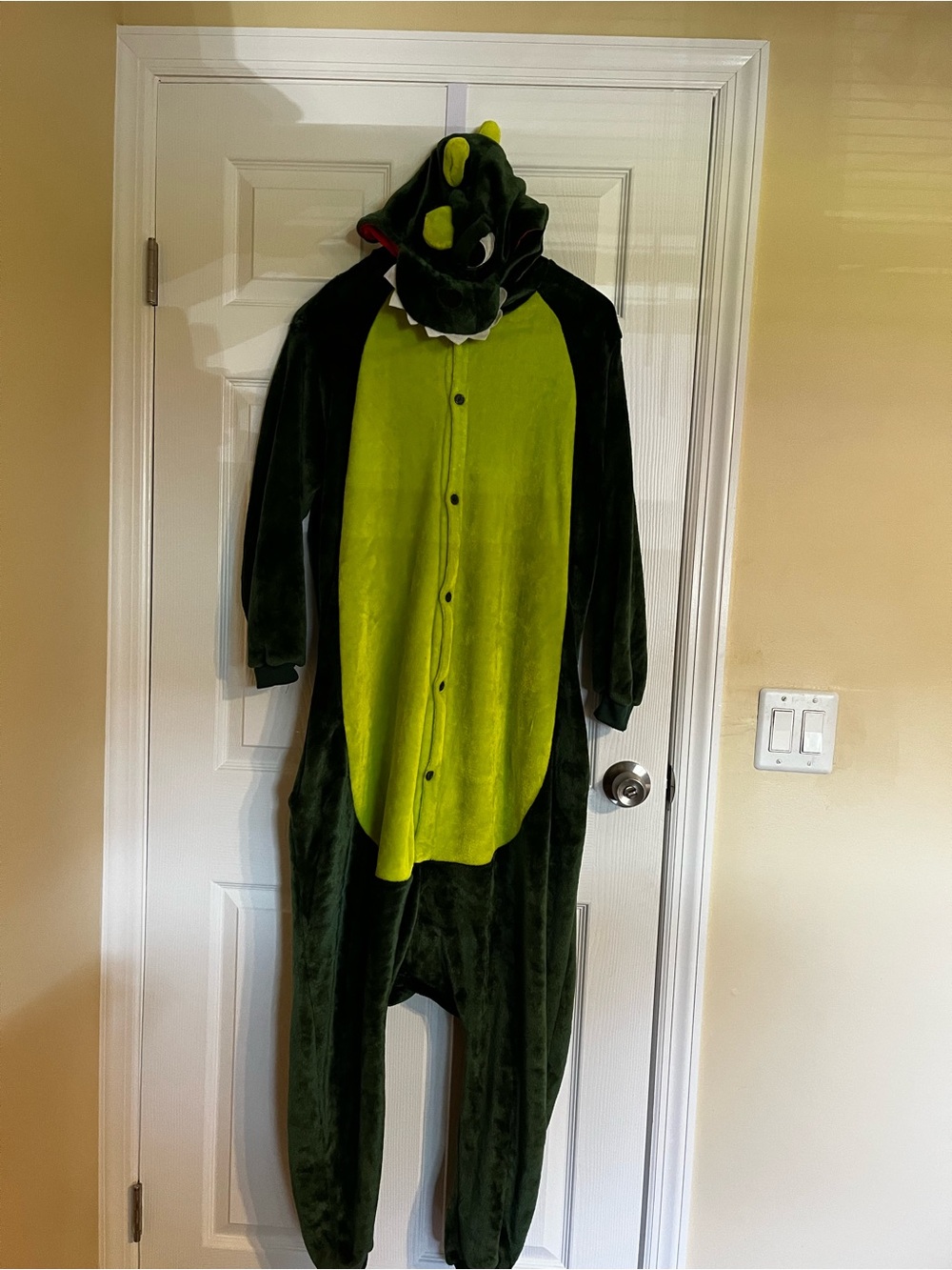Green Dinosaur Onesie Costume - Hooded Plush Kigurumi